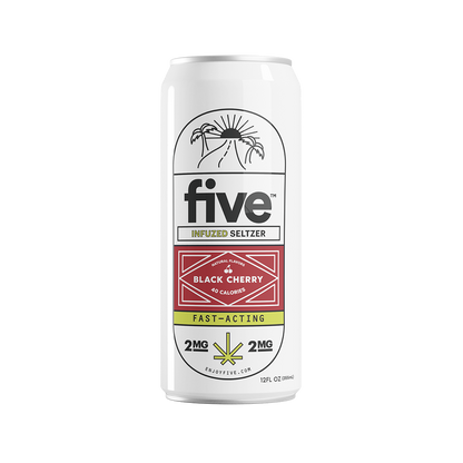 INFUZED SELTZER NATURAL FLAVORS BLACK CHERRY 40 CALORIES FAST-ACTING 2MG 2MG TM 12FL OZ (355mL)