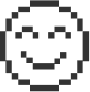 Smiling pixel-face icon indicating balanced mood